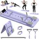 JANUA Pilates Board - Pilates Reformer Set, Multi-Purpose Foldable Pilates Reformer Board for Home, 5 in 1 Pilates Sliding Board