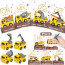 Valentines Day Cards for Kids Classroom: 24 Pack Trucks Valentines Gifts Construction Vehicles Toys Car Cards for Class Gifts Exchange, Classroom Prizes, Toddlers Girls Boys School Party Favors