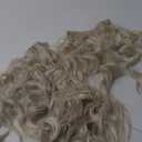 REECHO Clip in Hair Extensions, 4PCS Blonde Hair Extensions 24" Thick Long Beach Waves hair extensions HE003 Invisible Lace Weft Natural Soft Hairpieces for Women  Platinum Blonde