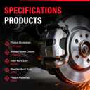 Rear Brake Calipers Compatible with Toyota Sienna [ 2004-2010 ]