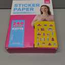 QYH Printable Sticker Paper for Printer, 240 Sheets 8.5x11 - White Matte Vinyl, Compatible with Inkjet/Laser & Cricut - Waterproof Vinyl Labels for Crafts, Kitchen, Classroom, Office & Small Business