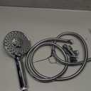 SR SUN RISE Filtered Shower Head with Handheld High Pressure 9 Spray Mode Showerhead Detachable Shower Head Water Softener Filters Beads for Hard Water Remove Chlorine 1 Filter Chrome