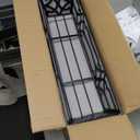 Railing Planter Box, Window Planter Box 24 Inch 2 Pack, Metal Hanging Flower Boxes with Non-Woven Fabric Liner, Adjustable Brackets for Deck Railing, Fence, Balcony, and Porch, Black