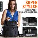 Bentoheaven Cooler Lunch Bag for Men & Women, 15L for Work, Gray