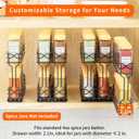 RCHYFEED Pull Out Spice Rack Organizer for Cabinet,2.1 Wx10.5 Dx8 H,3 Pack