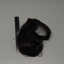 CJL HAIR 18" Long Ponytail Hair Extension Wrap Around Pony Tail Clip in Curly Wavy Synthetic Fake Hairpiece for Women Black Brown