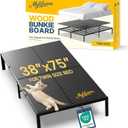 Bunkie Board Twin Size (38x75'') - Extra Sturdy Wood Bed Boards for Slatted Metal Frame, Sleeper Sofa Support Board to Stop Sagging Mattress, Breathable, Quiet, Anti-Slip and Moisture-Resistant