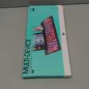 HUO JI Wireless Keyboard Multi-Device, Bluetooth and 2.4G Dual Mode for iPad, Switch to 3 Devices for Tablet, iPhone, PC, Smart TV, Cellphone, iOS Android Windows, Pink