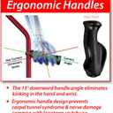 in-Motion Pro Crutches | Foldable | Ergonomic Handles | Spring Assist Technology | Articulating Tips | Size Tall (5'7" - 6'9") | Electric Red