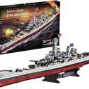 USS Missouri Battleship Building Blocks Set - Iowa-Class Warship Model, 2228 Pieces 14+ Adult/Teen Building Toy, 83cm Large Scale Replica with Display Stand for Collection & Decoration
