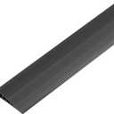 1 Pack 1" Rise Threshold Ramps for Doorways, 40" L Cuttable PVC Wheelchair Ramp, Non-Slip Heavy Duty Door Threshold Reducer for Wheelchairs, Power Scooters, Bathroom & Curb(Black)