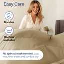 Full Size 4 Piece Sheet Set - Comfy Breathable & Cooling Bed Sheets Set - Hotel Luxury Bedding for Women, Men, Kids, Teens, Boys & Girls - Deep Pockets, Ultra-Soft and Wrinkle Free - Oeko-Tex - Beige