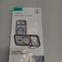 ESR for iPhone Air Case with Stash Stand, Camera Control Cover Compatible with MagSafe, Military-Grade Drop Protection Magnetic Phone Case for iPhone 17 Air, Scratch-Resistant Back Cover, Clear Black