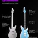 Enya Inspire 39" Smart Electric Guitar - Carbon Fiber Body with Built-in 15W Speaker, 20 Tones & App Control, 4 Presets, Bluetooth, Gig Bag Included