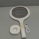 Electric Fly Swatter Racket, 4000V Bug Zapper Racket Rechargeable Fly Zapper Dual Modes Mosquito Swatter Portable with Purple Light & 3-Layer Safety Nets for Indoor & Outdoor, 1 Pack