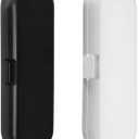 Fowecelt 2 Pack Electric Toothbrush Travel Case for Oral-B Pro and Other Electric Toothbrush, Portable Travel Toothbrush Holder (Black & White)