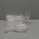 12 Pcs Plastic Champagne Flutes,White Champagne Glasses Bulk, Made of Durable Plastic Material Can be Used for Weddings, Everyday Fun Parties and More!