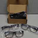 3 Pack Professional Reading Glasses Mens Computer Readers,Blue Light Blocking Glasses for Men Anti Glare/Filter UV,Stylish Large Oversized Two Tone Frame Spring Hinge Eyeglass 2.25 Strength