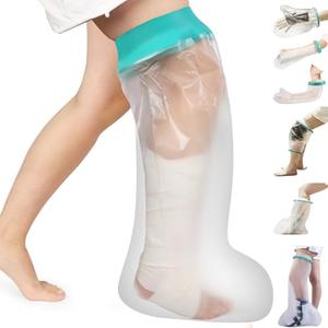 CIVJET Cast Covers for Shower Leg, Waterproof Cast Cover for Showering/Swimming, Cast Protector for Shower Leg Adult, Water Proof Shower Boots for Foot after Surgery, Knee, Ankle, Boot (Diameter-7.9")