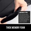 GORILLA GRIP Memory Foam Bath Mat, Soft Absorbent US Designed Bathroom Rug, Gripping Dots Machine Washable Bathmat, Cushioned Floor Mats, Shower Sink Rugs Room Dcor Accessories, 30x20 Black