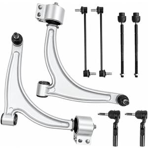 Front Lower Control Arm Suspension Kit Fit for 2004-2012 Chevrolet Malibu 2005-2010 Pontiac G6 2007-2009 Saturn Aura with Ball Joint Tie Rods K620180 K620179-8 pcs