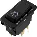 GoaMotors 1661234C1 Headlight Rocker Switch 3 Position 5 Pin Compatible with IHC International 14 16 1652 25 2600 30 34 Headlamp Switch Replace 1661234C2 1661234C3 8941K535