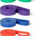 Amazon Basics Exercise Resistance Bands for Working Out, Set of 5, Multiple Resistance Levels