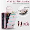 ASAPDOS Crossbody Case Compatible with Moto Razr+ Plus 2024/2025,Retro PU Leather Strap Wristlet Flip Case with Magnetic Closure and Card Holder for Men Women Rose Gold