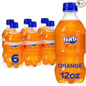 3 x Fanta Orange Soda Soft Drink Bottles, 12 fl oz, 6 Pack