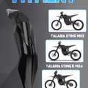 Front Fender for Talaria Sting,Motorcycle Mud Guard Protector Mudguard for Electric Dirt Bike Ebike Taparia Sting MX3/Taparia Sting R MX4/Taparia Sting MX5 Pro Black