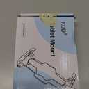 KDD iPad and Phone Tripod Mount Adapter with Ball Head, iPad Holder for Tripod, 360 Rotatable Tablet Clamp Mount fits iPad Pro 12.9, Air Mini 3 4, Galaxy Tab, Surface Pro, Selfie Stick(5.3-10.6") (Black)