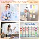 1-31 Magnetic Numbers Colored Glass Calendar Magnets for Whiteboard Dry Erase Board Fridge Schedule Refrigerator(Dark Color,0.98",Numbered)