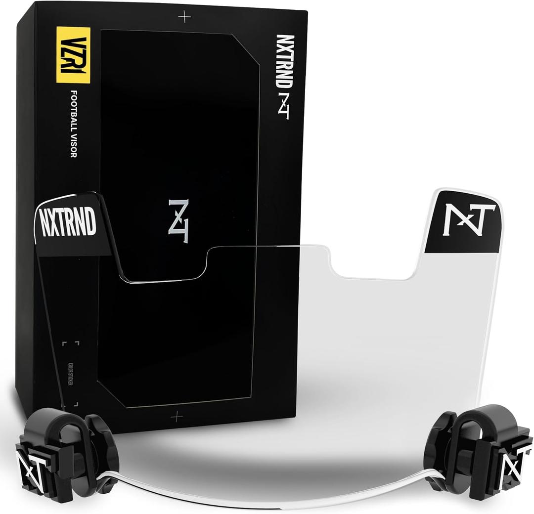 Nxtrnd VZR1 Football Visor, Flat Lens Technology, Fits Adult & Youth Football Helmets