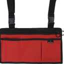 BENEFIT WEAR 5 Pocket Side-Pack Wheelchair, Walker or Scooter Bag with Key Rings | Wheelchair Armrest Accessories for Walker, Electric Scooter & Wheelchairs (Olive)