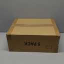 5 Pack Stackable Closet Storage Basket - Stackable Storage Bins, Multifunctional & Foldable Closet Organizer Waterproof, Wardrobe Cupboard Space-Saving Hat Storage Drawer Organizer, White