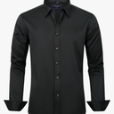 J.VER Men's Dress Shirts Solid Long Sleeve Stretch Wrinkle-Free Formal Shirt Business Casual Button Down Shirts 4 XL
