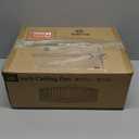 20 Inch Fandelier Ceiling Fan with Light, Crystal Chandelier Ceiling Fans, Caged Ceiling Fan with 6-Speeds, 1/2/4/8H Timer, Quiet DC Motor, Black Flush Mount Ceiling Fans for Bedroom, Living Room