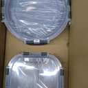 M MCIRCO 24-Piece Glass Food Storage Containers with Upgraded Snap Locking Lids,Glass Meal Prep Containers Set - Airtight Lunch Containers, Microwave, Oven, Freezer and Dishwasher (Gray)