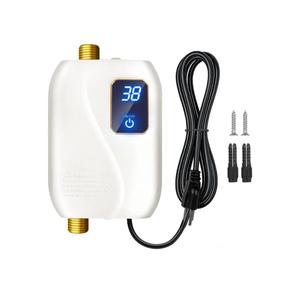 110V Tankless Water Heater Electric, 3000W Tankless Electric Water Heater Instant, Under Sink Water Heater with Digital Display, On Demand Hot Water Heaters Electric for Kitchen Washin Bathroom