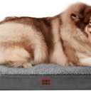 EHEYCIGA Orthopedic XXL Dog Beds for Jumbo Dogs with Removable Washable Cover, Grey, 50x36