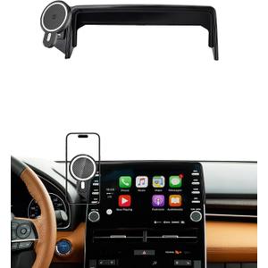 PZK Car Phone Holder for Toyota Avalon/Hybrid 2019-2022 9-Inch Screen | Strong Magnetic 15W Fast Wireless Charger Car Phone Mount with Magsafe Fixed Clip 360 Rotation Not Affect Vent Hands-Free