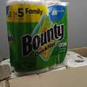 Bounty Paper Towels Quick Size, White, 16 Family Rolls = 40 Regular Rolls
