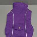 Malier Dog Winter Coat, Windproof Dog Cold Weather Coats with Real Pocket, Winter Extra Warm Pet Coat Fleece Jacket Reflective Clothes for Small Medium Large Dogs and Puppy (Purple, Medium)