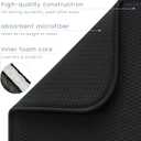 S&T INC. Dish Drying Mat XL, 18 x 24, Absorbent Microfiber Kitchen Counter Mat, Drying Pad for Dishes, Utensils, Pots and Pans, Extra Large, Diamond Texture, Black