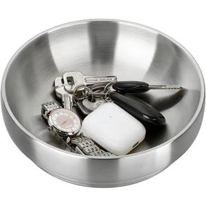 7.4 Inch Key Bowl for Entryway Table, Decorative Bowl for Keys