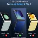 OWKEY Case for Samsung Galaxy Z Flip 7, Magnetic Phone Case [Compatible with MagSafe] Anti-Fingerprint Translucent Matte Shockproof Protective Case for Samsung Z Flip 7 (Black)