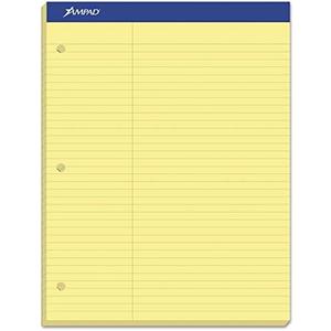 Ampad Dual Pads PAD,DUAL,LAWRULED,LTR,CAN (Pack of15)