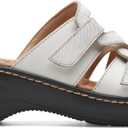 Clarks Women's Merliah Coral Heeled Sandal (9 Narrow, White)