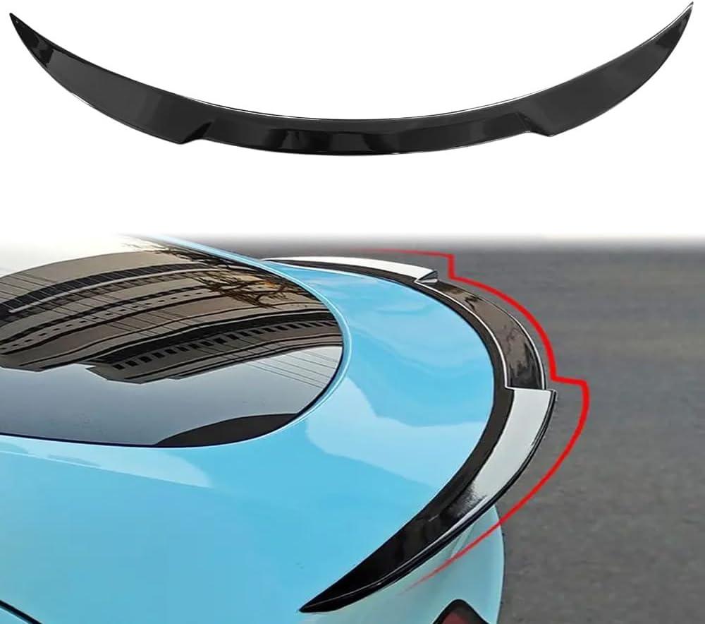 Trunk Spoiler Wing for 2017-2023 Tesla Model 3 Rear Trunk Lid Wing Spoiler (Gloss Black, Model 3 2017-2023)