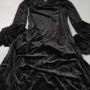 YAOHUOLE Halloween Costumes Black Dress Long Flare Sleeve Halloween Party Dress Witch Costume for Women (Large)